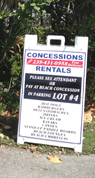 Concession Sign