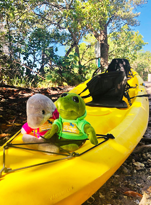 Del & Wiggy kayaking