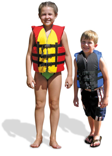 Kids in Life Vests